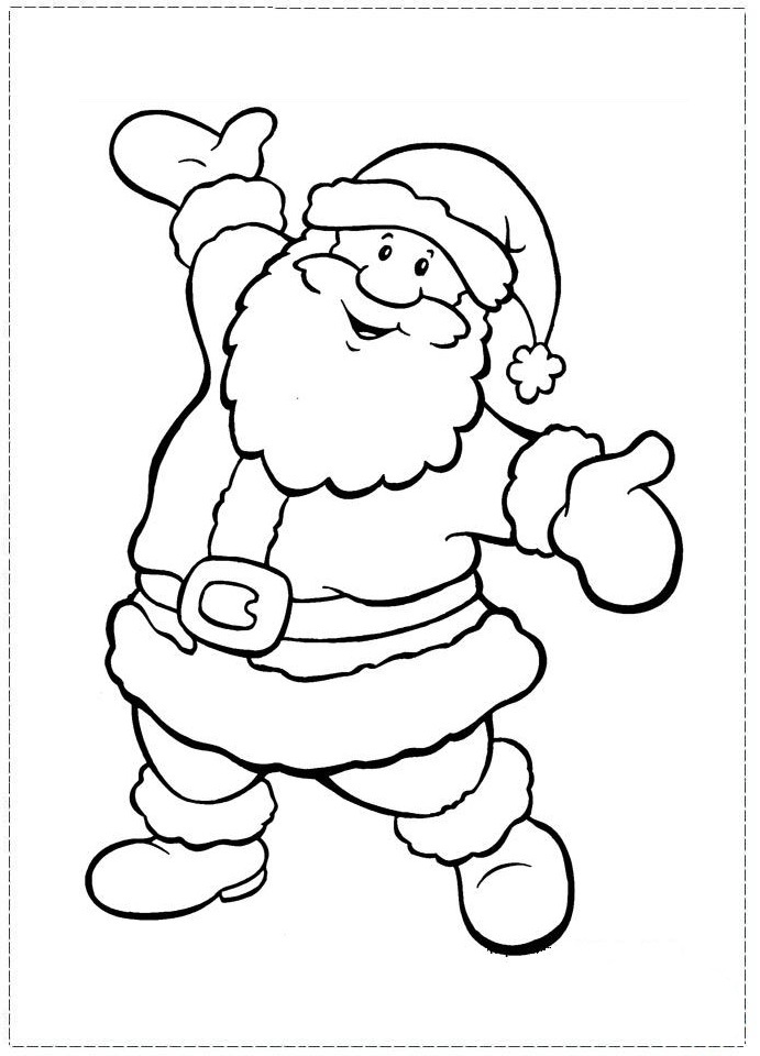 Santa claus coloring page (21)