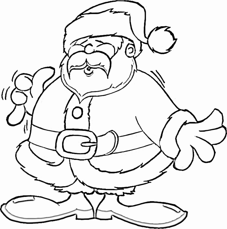 Santa claus coloring page (22)