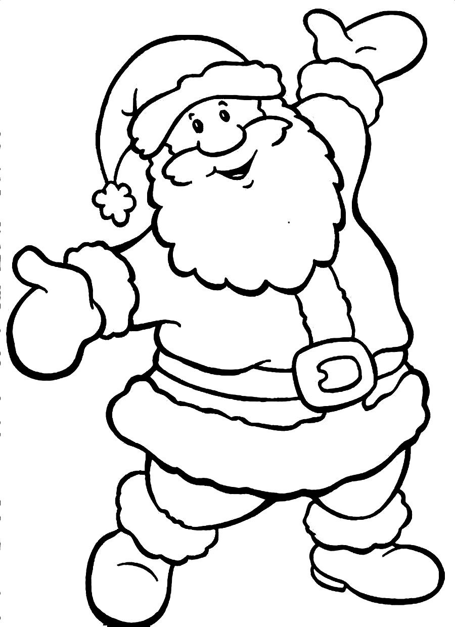 Santa claus coloring page (23)