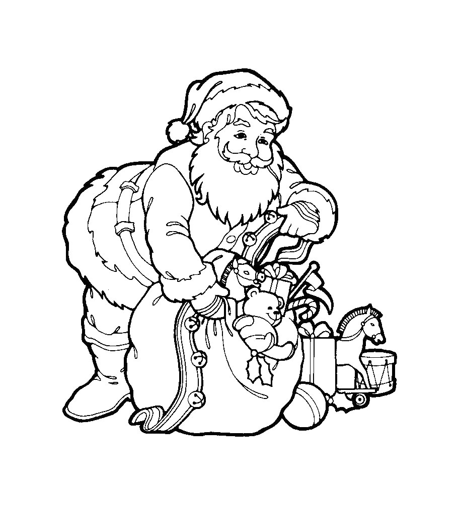 Santa claus coloring page (26)