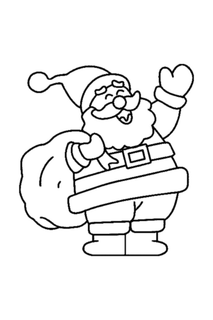 Santa claus coloring page (29)