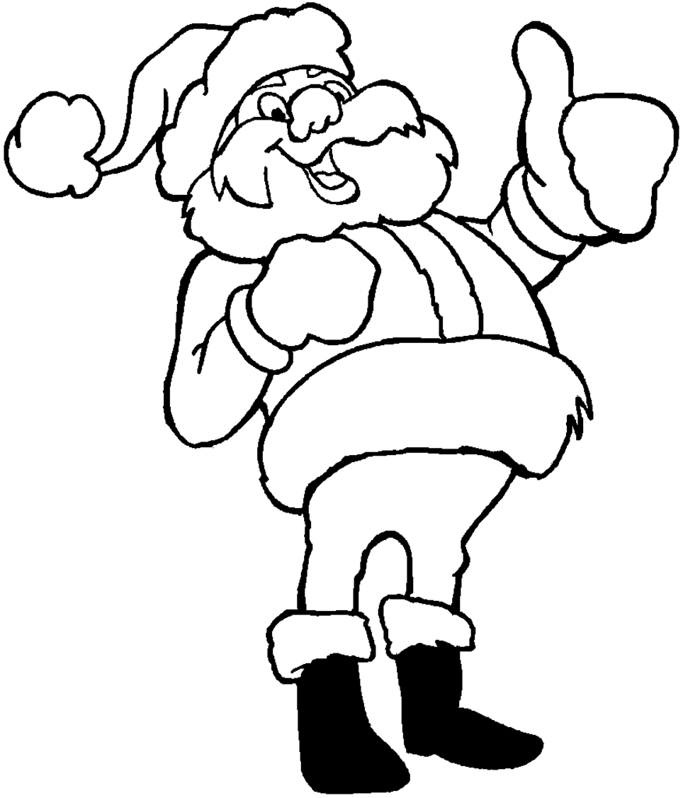 Santa claus coloring page (3)