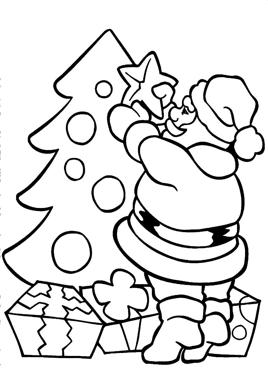 Santa claus coloring page (30)