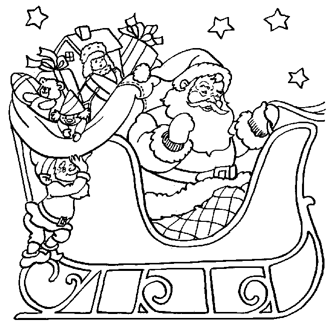 Santa claus coloring page (4)