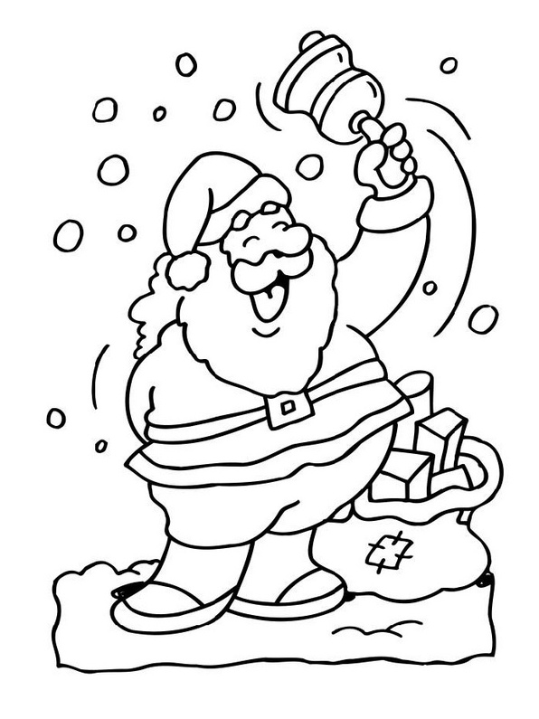 Santa claus coloring page (4)