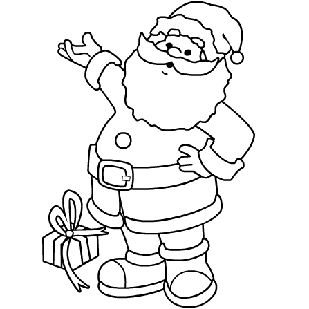 Santa claus coloring page (4)