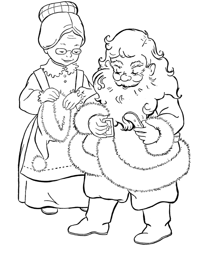 Santa claus coloring page (5)