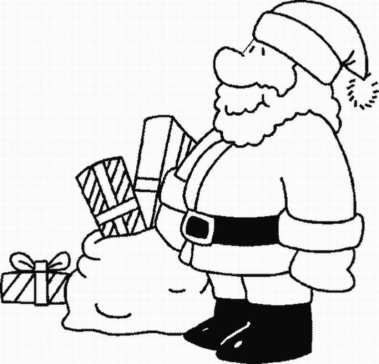 Santa claus coloring page (5)