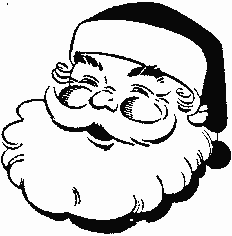 Santa claus coloring page (7)