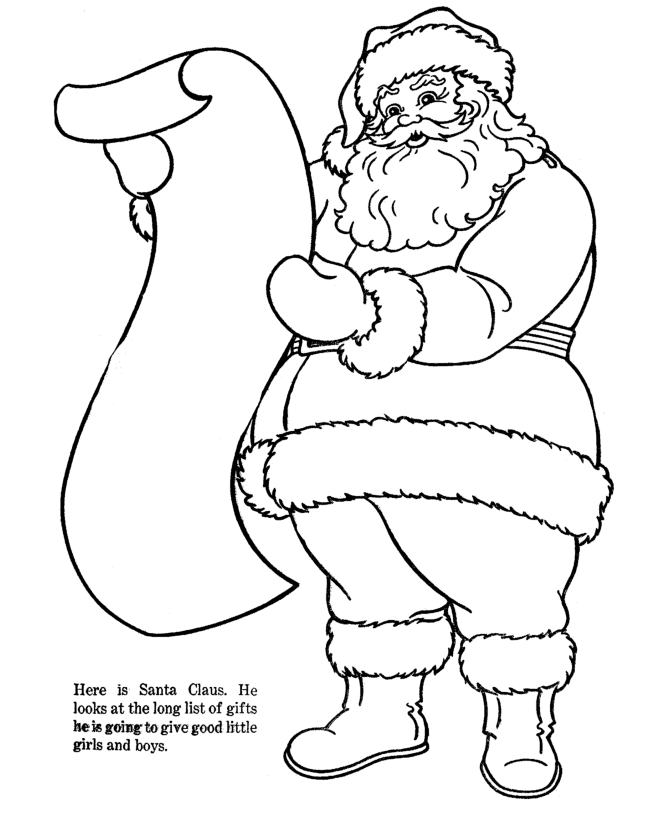 Santa claus coloring page (8)