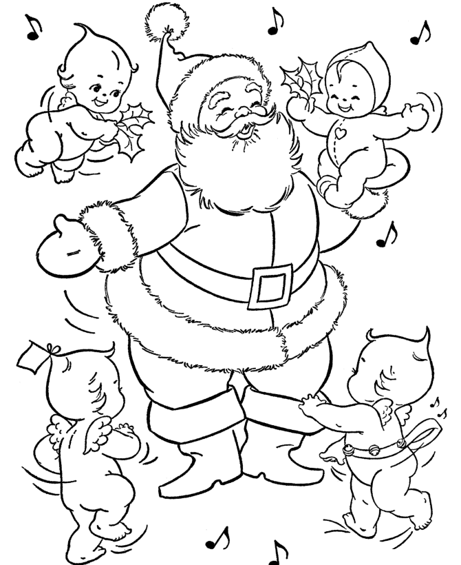 Santa claus coloring page (9)