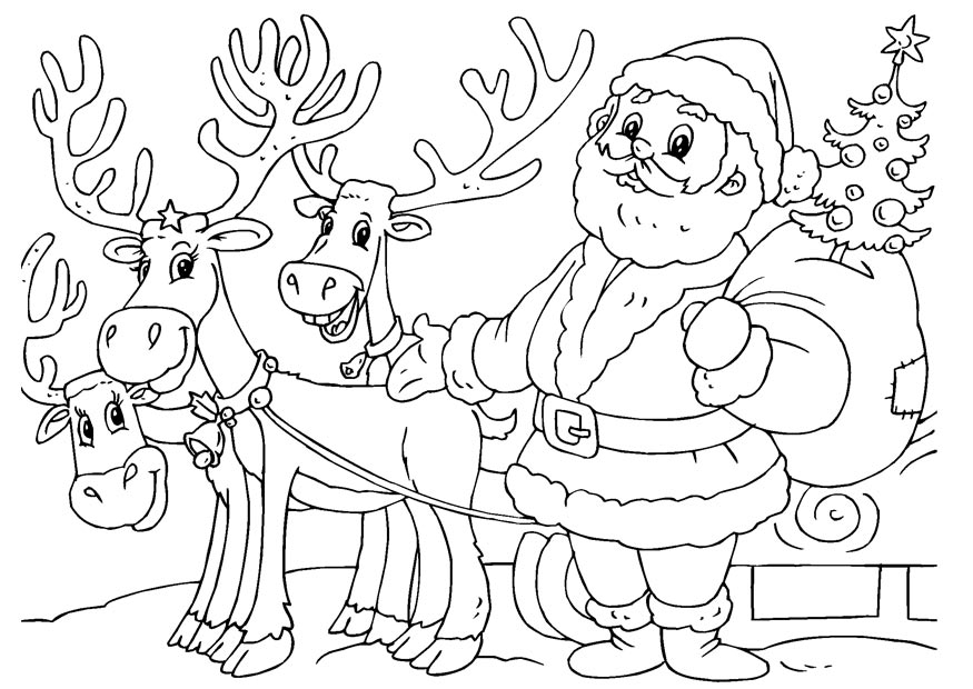 Santa claus coloring page (9)