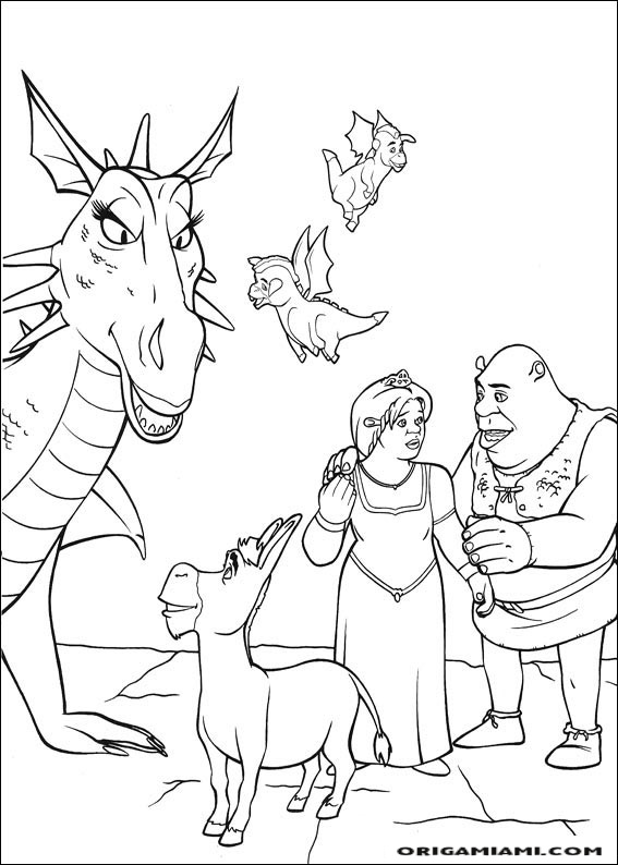 Shrek tirdth coloring page (10)