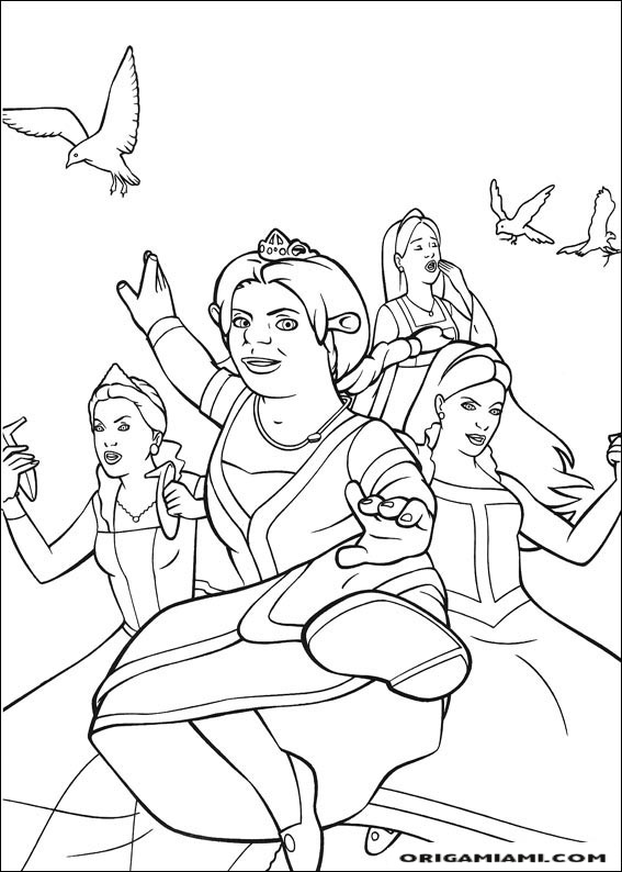 Shrek tirdth coloring page (13)