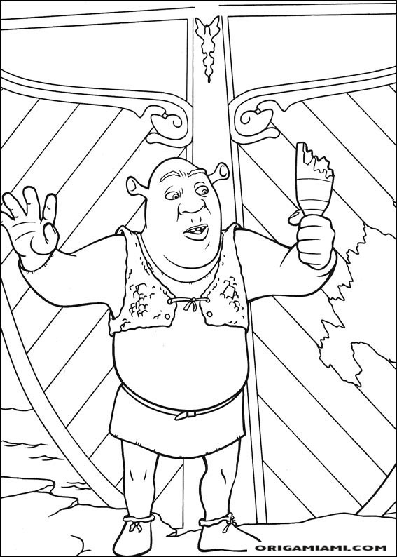 Shrek tirdth coloring page (18)