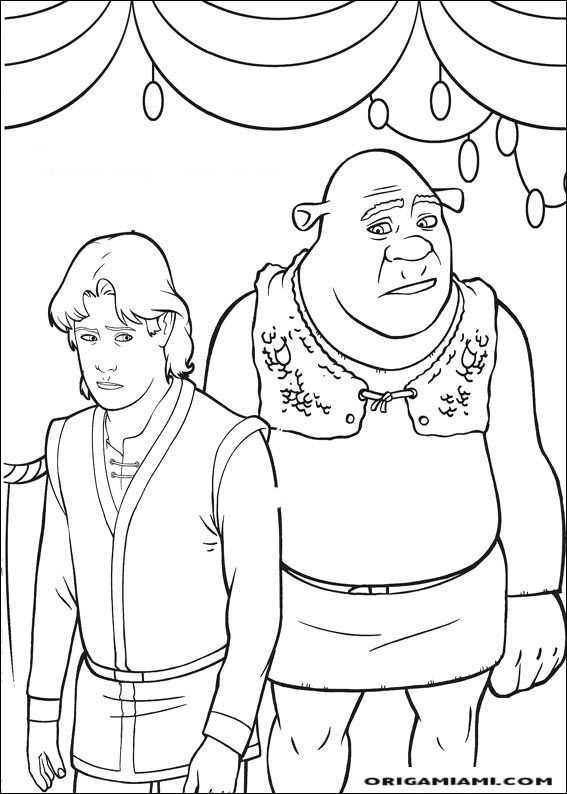 Shrek tirdth coloring page (22)