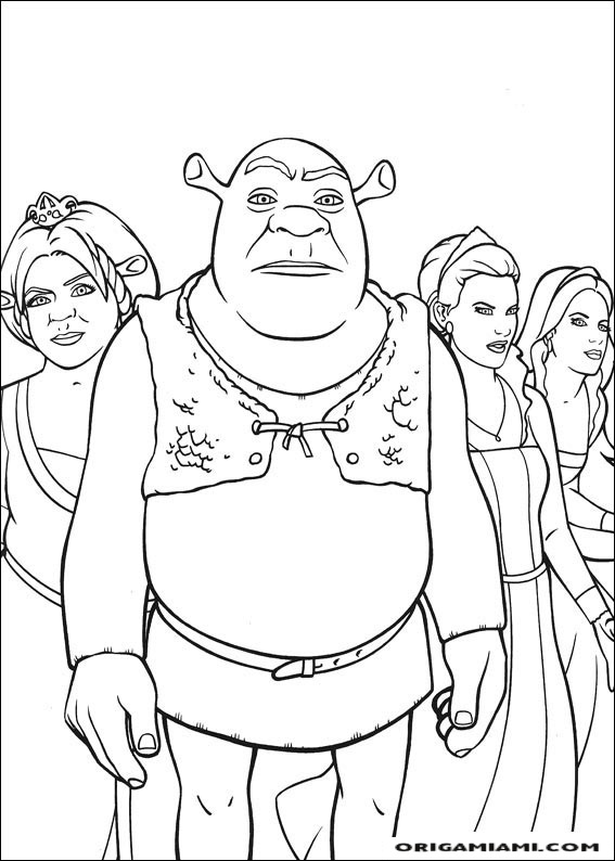 Shrek tirdth coloring page (23)