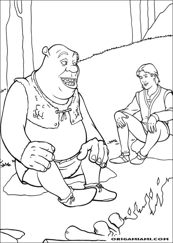 Shrek tirdth coloring page (24)