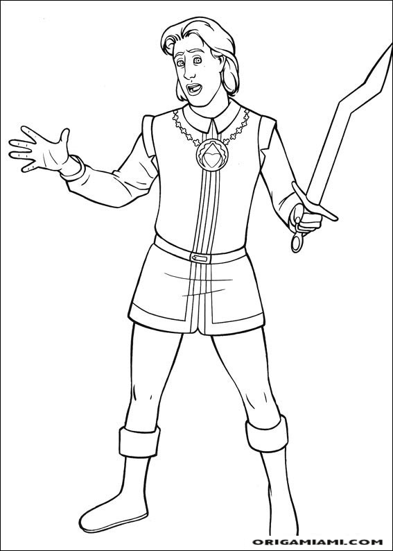 Shrek tirdth coloring page (3)