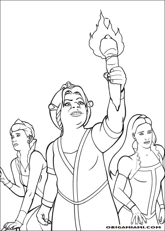 Shrek tirdth coloring page (33)