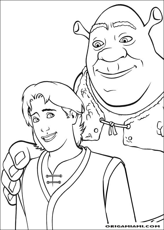 Shrek tirdth coloring page (44)