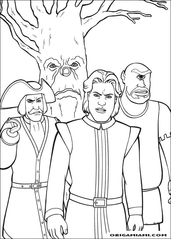 Shrek tirdth coloring page (6)