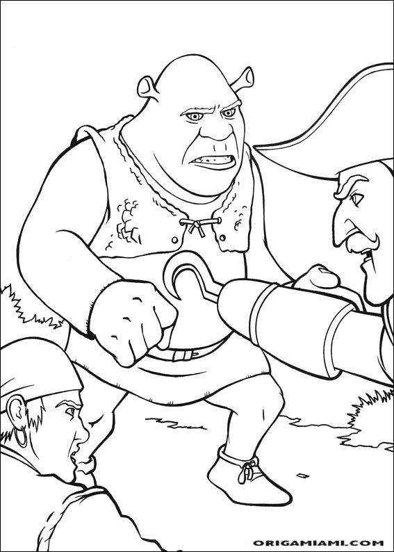 Shrek tirdth coloring page (8)