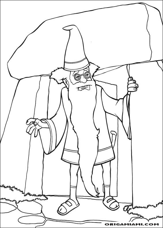 Shrek tirdth coloring page (9)