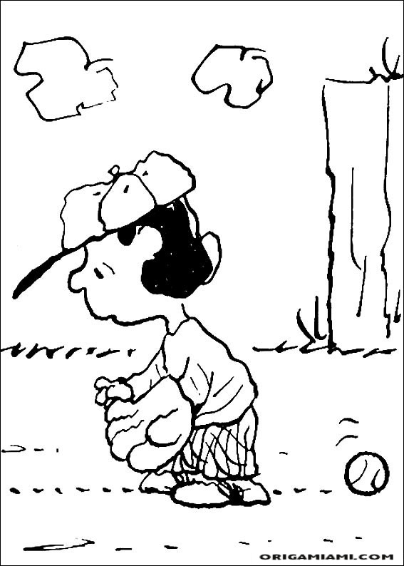 Snoopy coloring page (1)