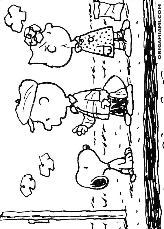 Snoopy coloring page (12)