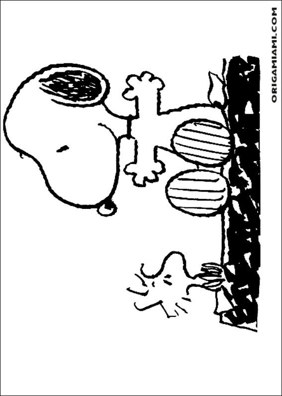 Snoopy coloring page (24)