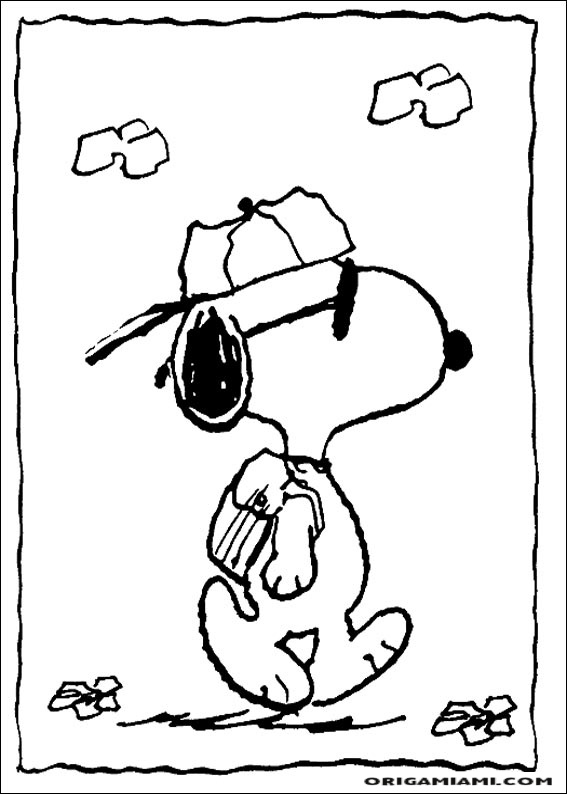 Snoopy coloring page (26)