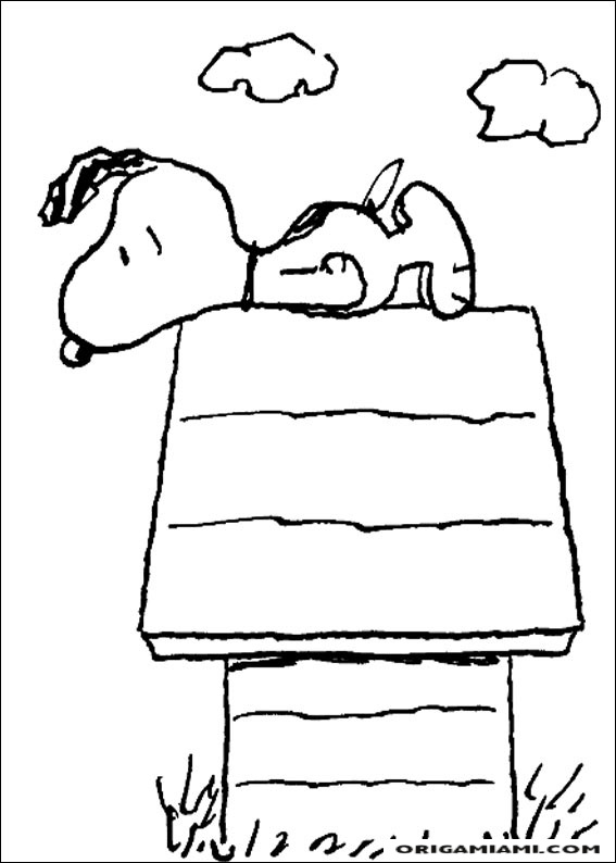 Snoopy coloring page (33)