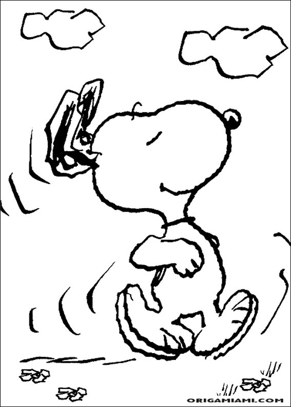 Snoopy coloring page (35)