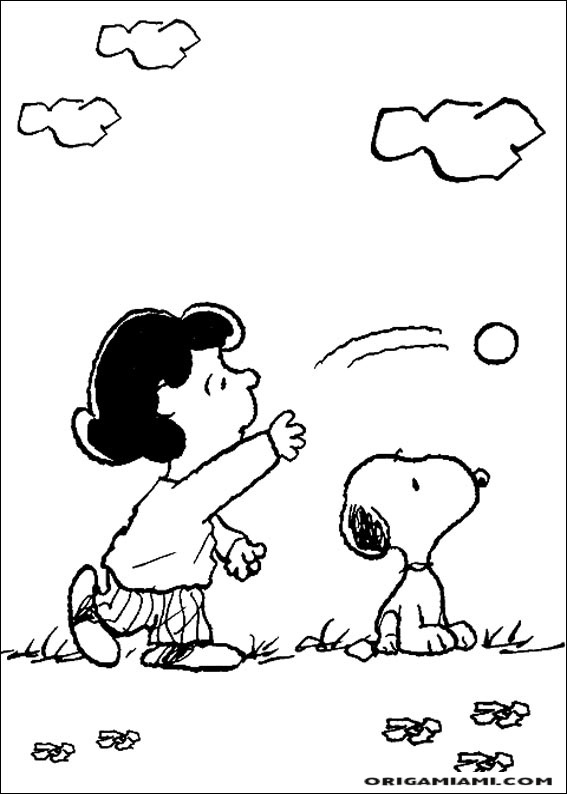 Snoopy coloring page (36)