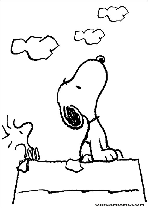 Snoopy coloring page (38)