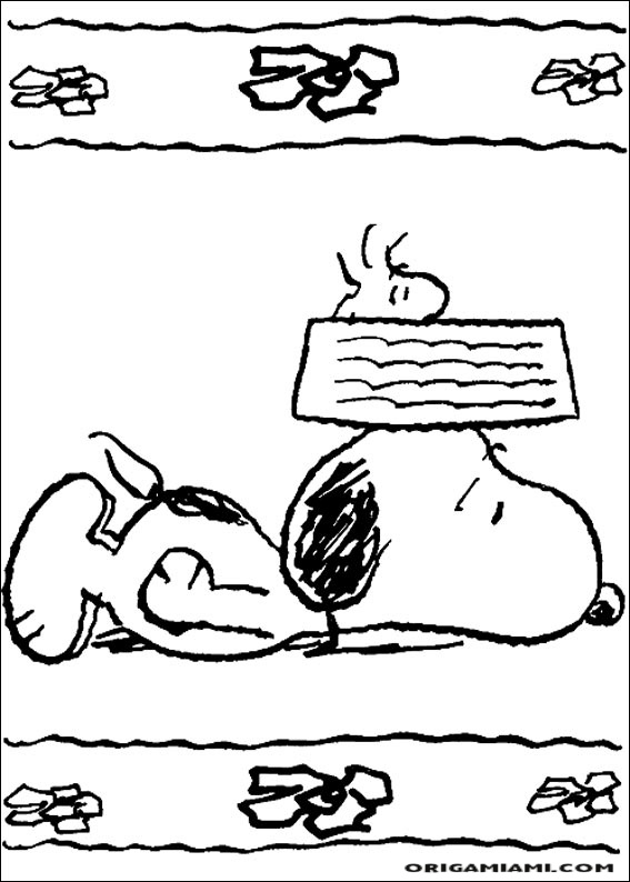 Snoopy coloring page (39)