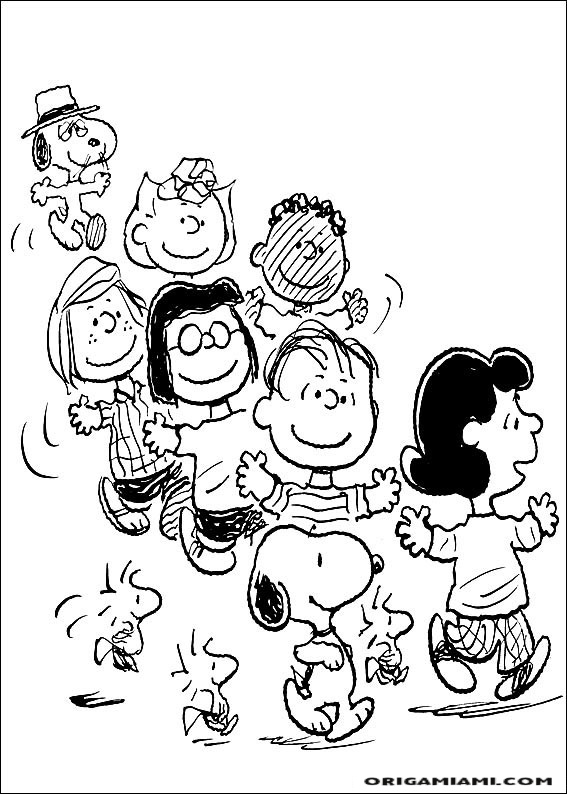 Snoopy coloring page (4)