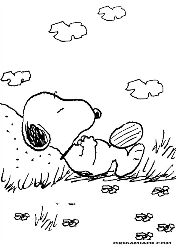 Snoopy coloring page (42)