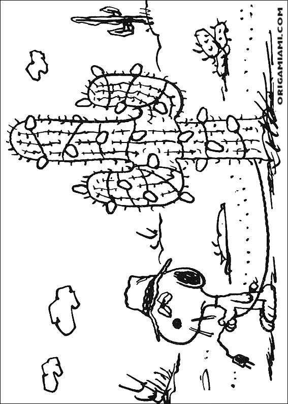 Snoopy coloring page (7)