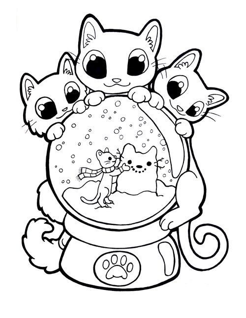 Snow globe coloring page (13)