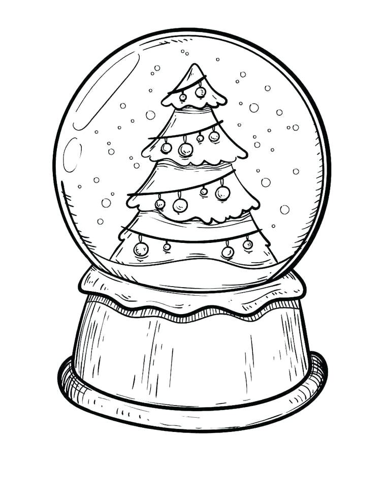 Snow globe coloring page (16)