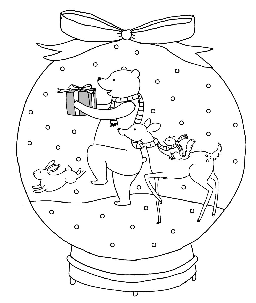 Snow globe coloring page (17)