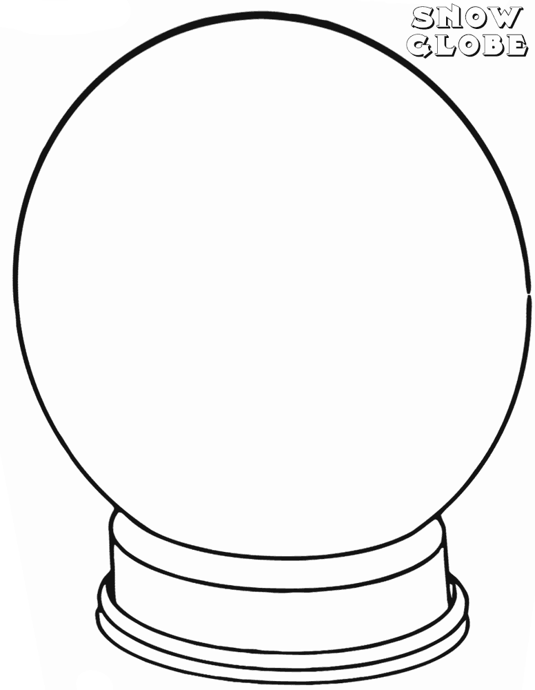 Snow globe coloring page (2)