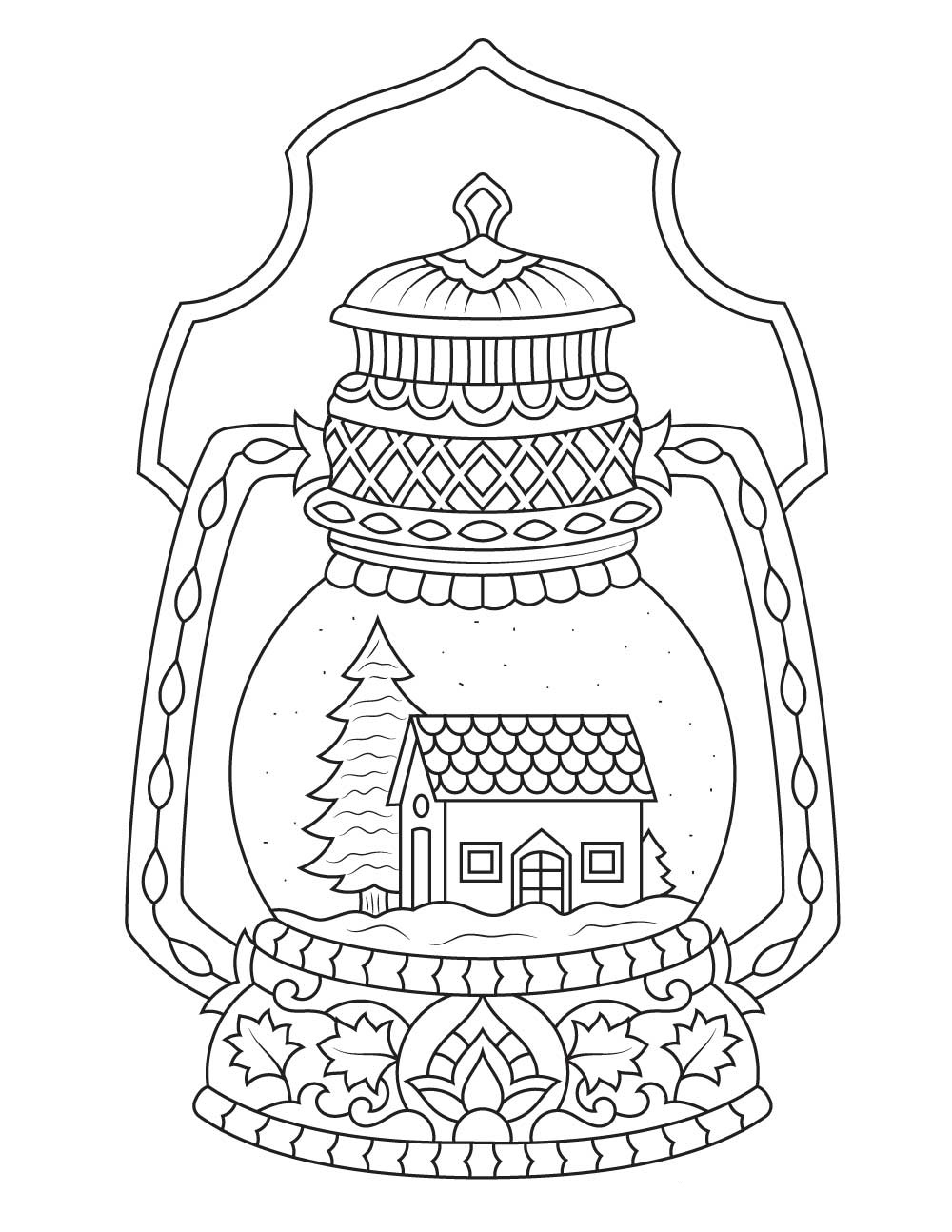 Snow globe coloring page (23)