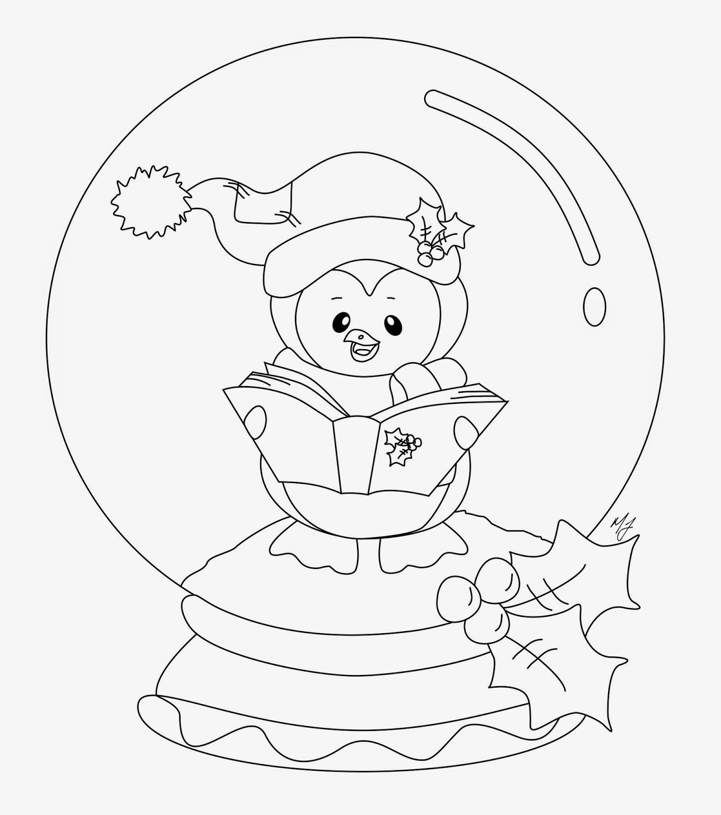 Snow globe coloring page (7)