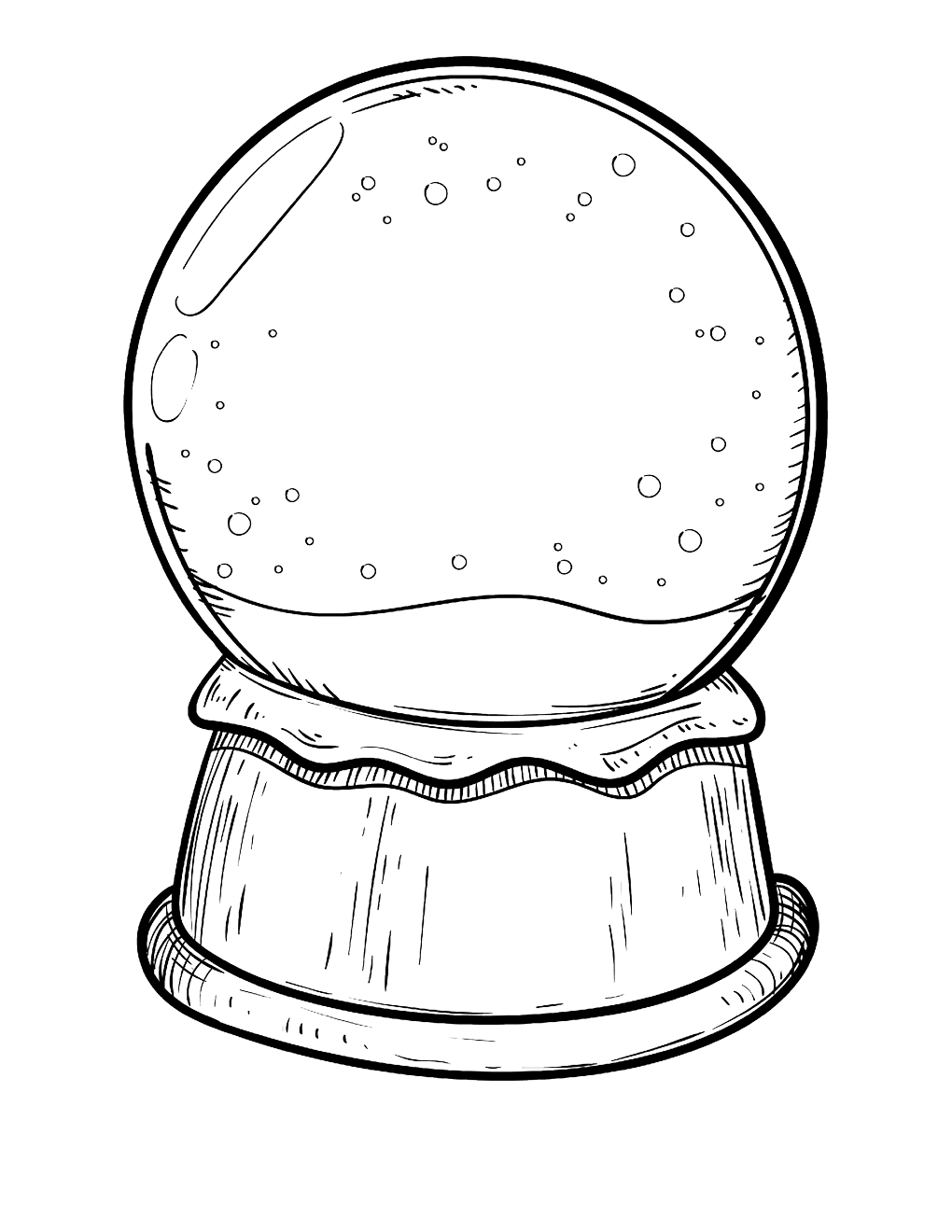 Snow globe coloring page (8)