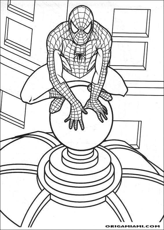 SpiderMan coloring page (1)