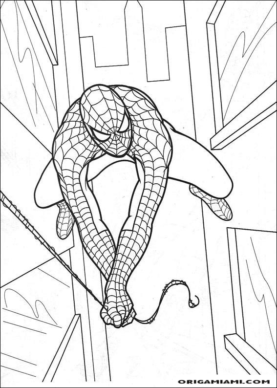 SpiderMan coloring page (11)