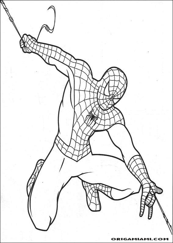 SpiderMan coloring page (13)